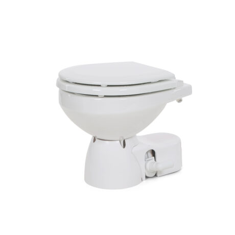Jabsco Quiet Flush E2 Electric Toilet with Solenoid Valve, Compact, 12V
