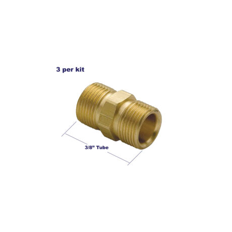 Dometic Union Coupling Fitting, 3/8T-3/8T (3-Pack)